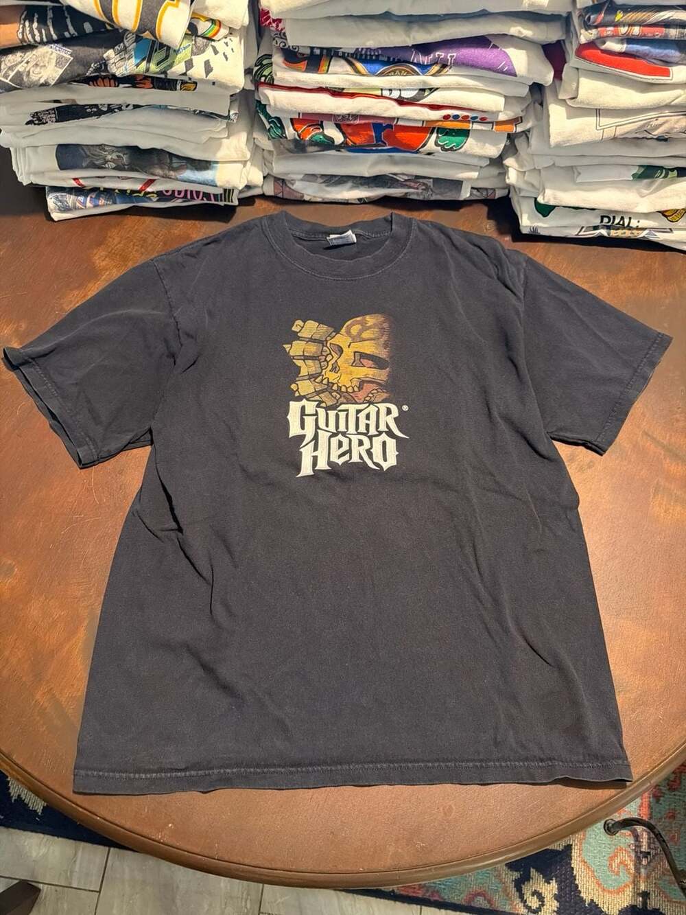 Vintage Guitar Hero Skull Graphic Promo T-Shirt Size Large
